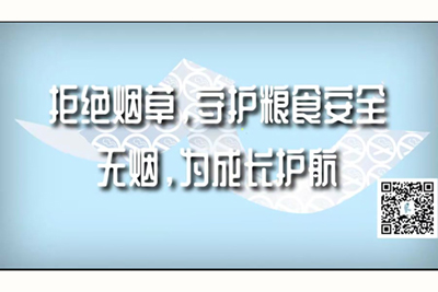 阴茎在寡妇逼中抽插在线视频拒绝烟草，守护粮食安全